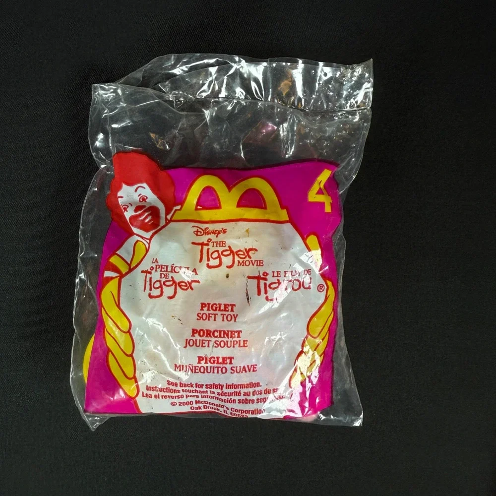 McDonald's Happy Meal Toy The Tigger Movie #4 Piglet Keychain